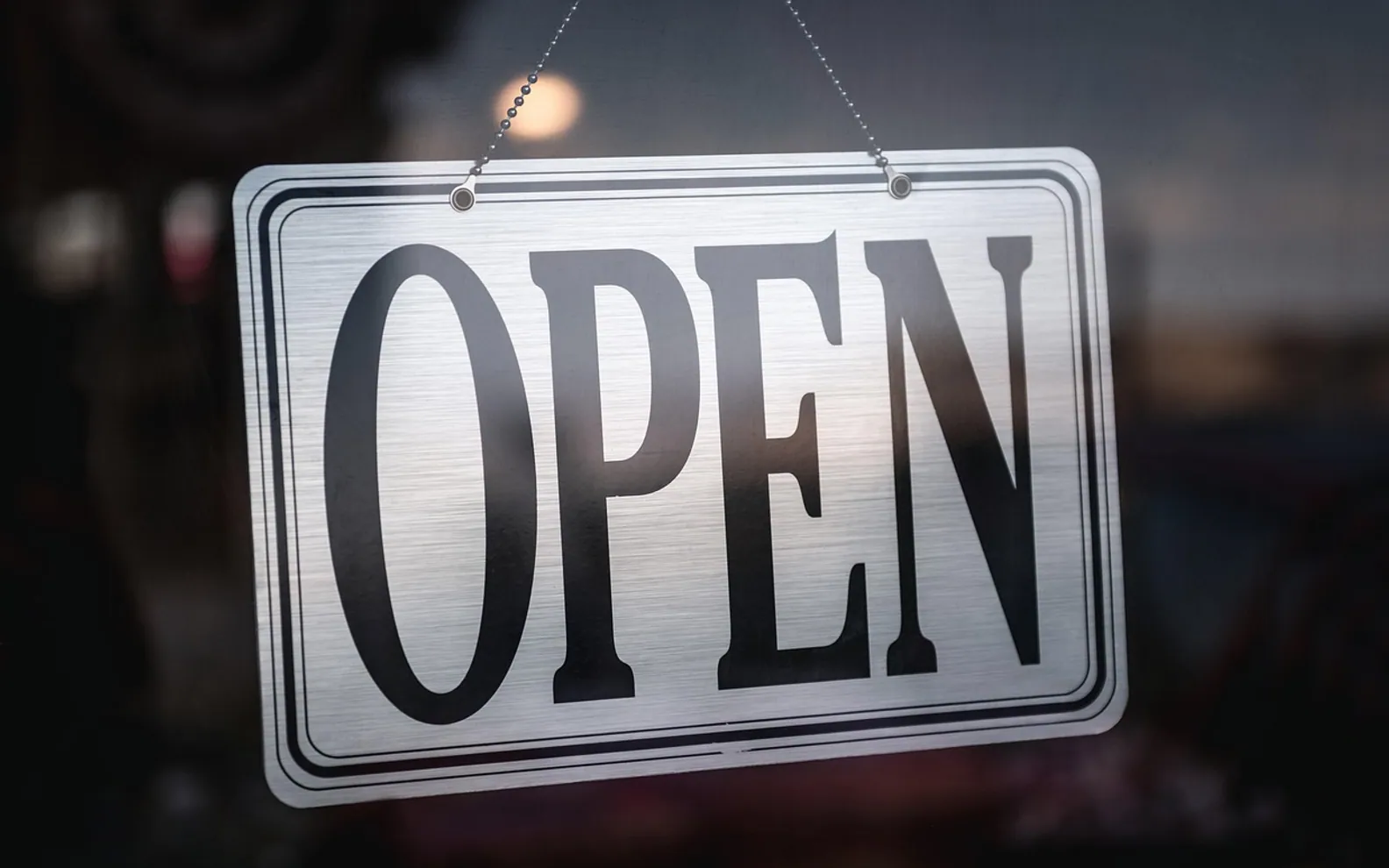 Sign, open sign and signage
