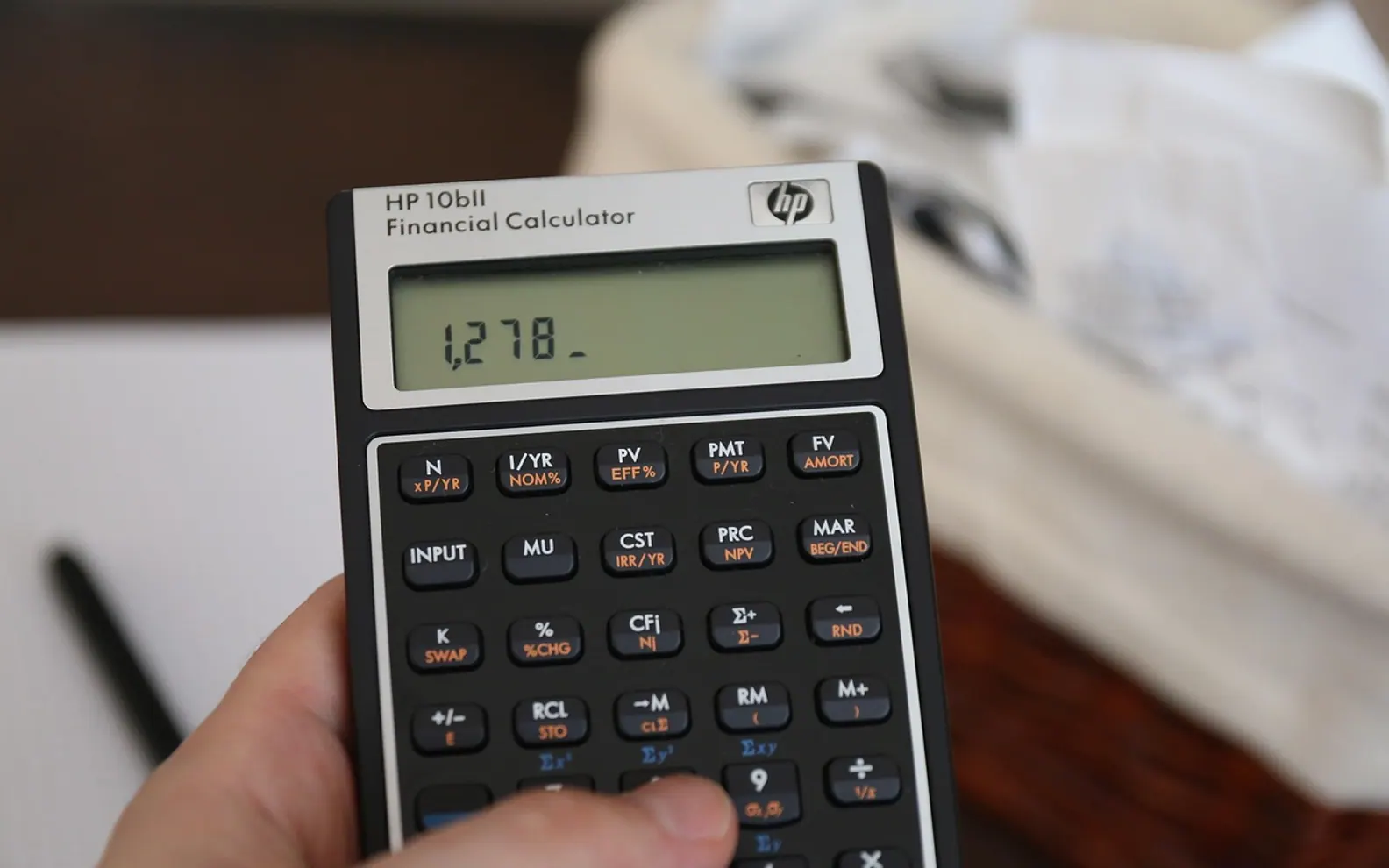 Money, bills and calculator