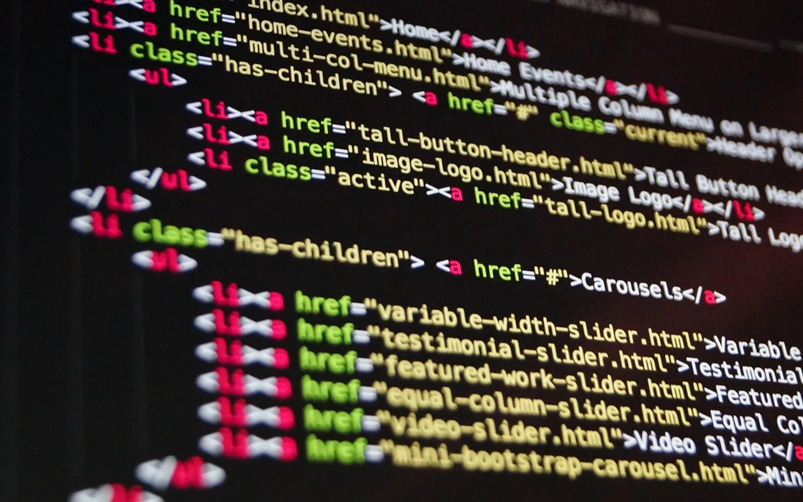 Code, html and digital