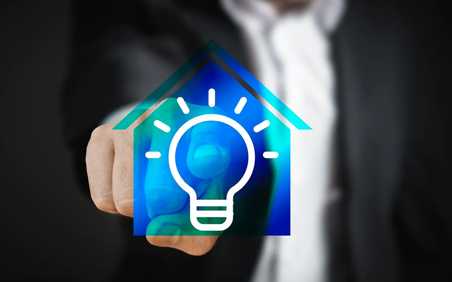 Smart home, house and technology touch screen